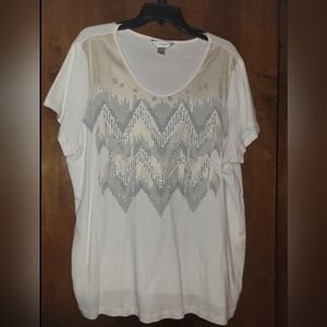 CJ banks t shirt with rhinestones